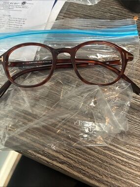 Tom Ford Round Tortoiseshell Brown Prescription Glasses 46[]19 145